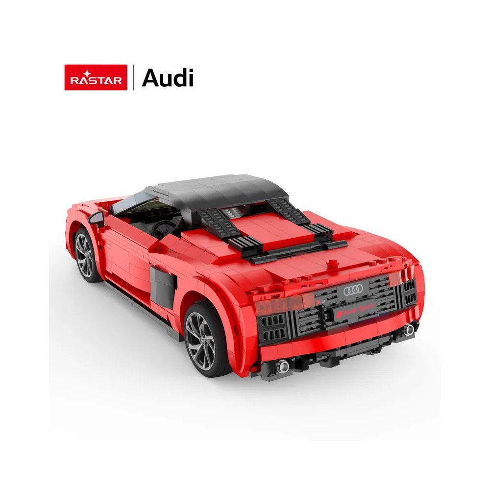 Rastar - Audi R8 Spyder Bricks Building Kit - Red - 1440pcs