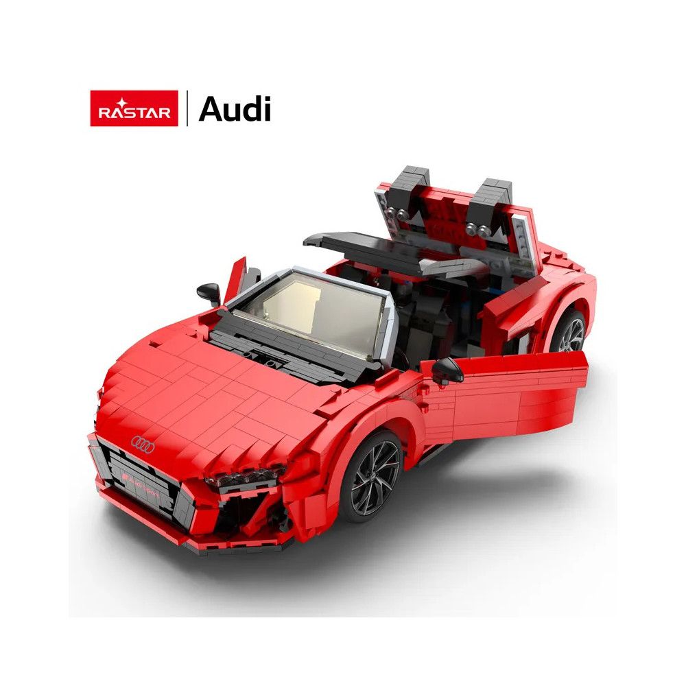 Rastar - Audi R8 Spyder Bricks Building Kit - Red - 1440pcs