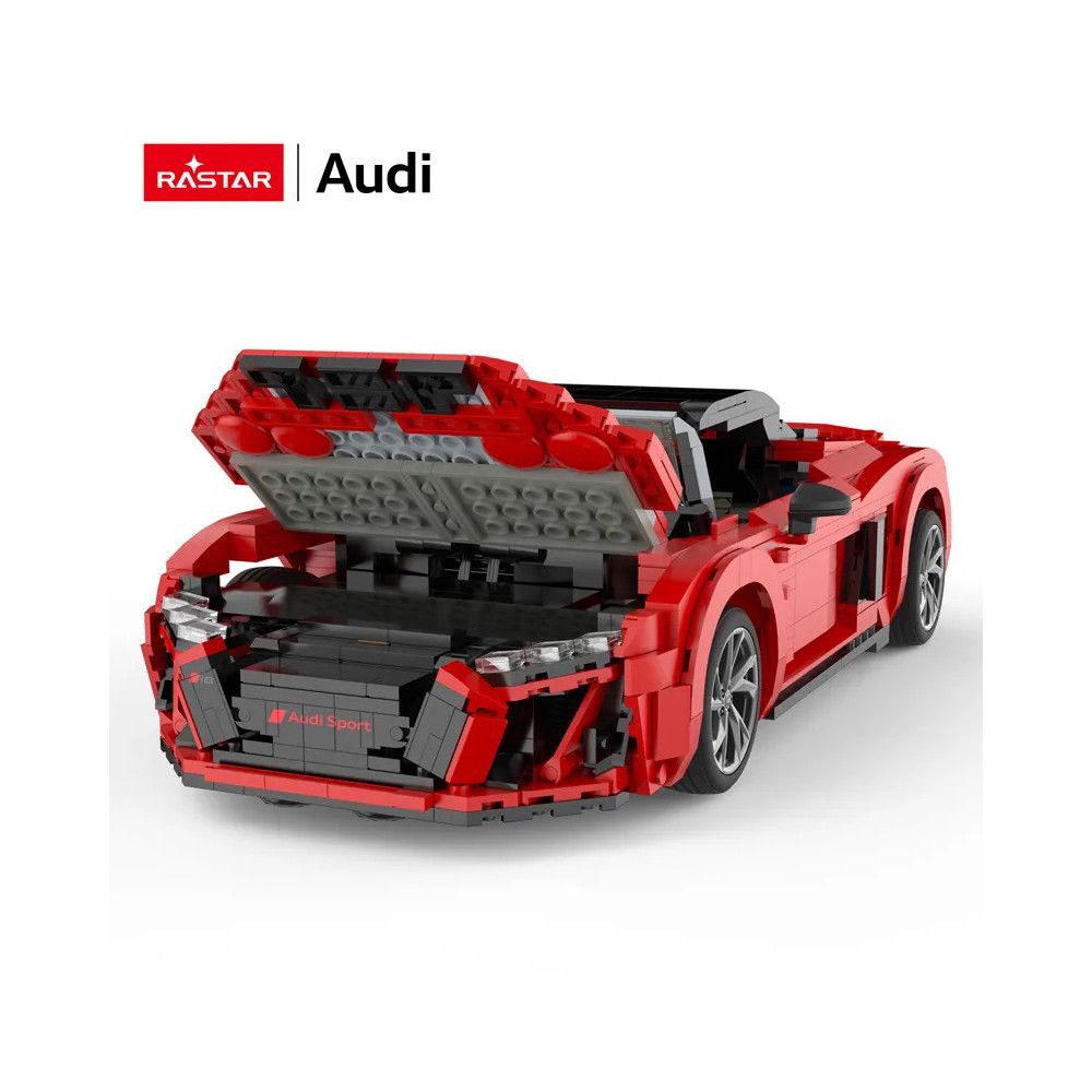 Rastar - Audi R8 Spyder Bricks Building Kit - Red - 1440pcs