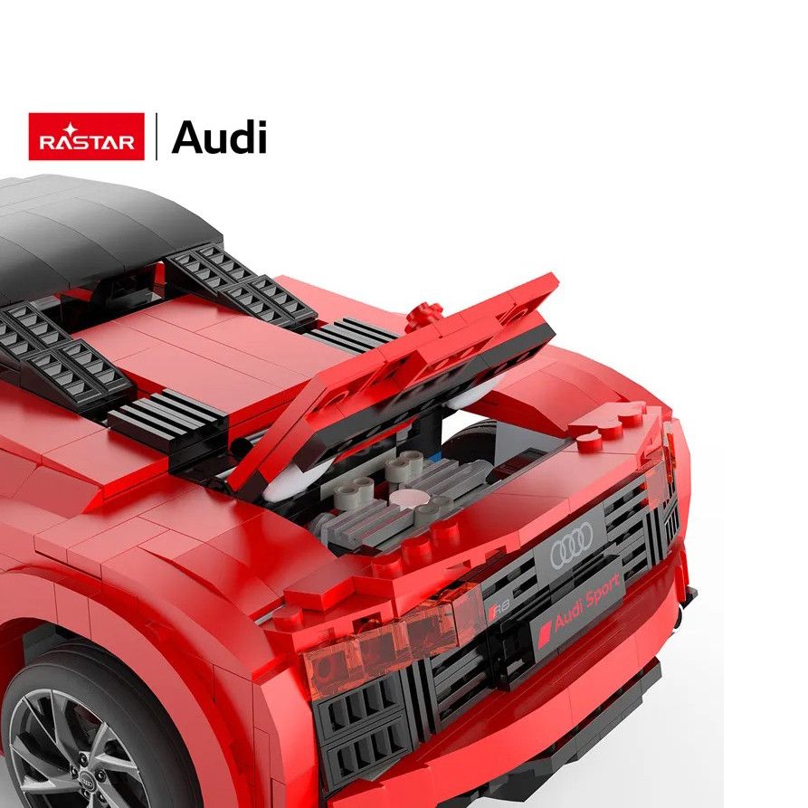 Rastar - Audi R8 Spyder Bricks Building Kit - Red - 1440pcs