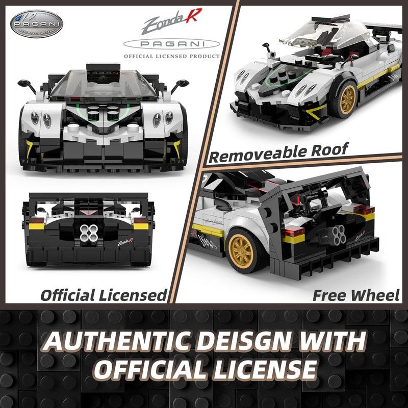 Rastar - Pagani Zonda R Bricks Building Kit