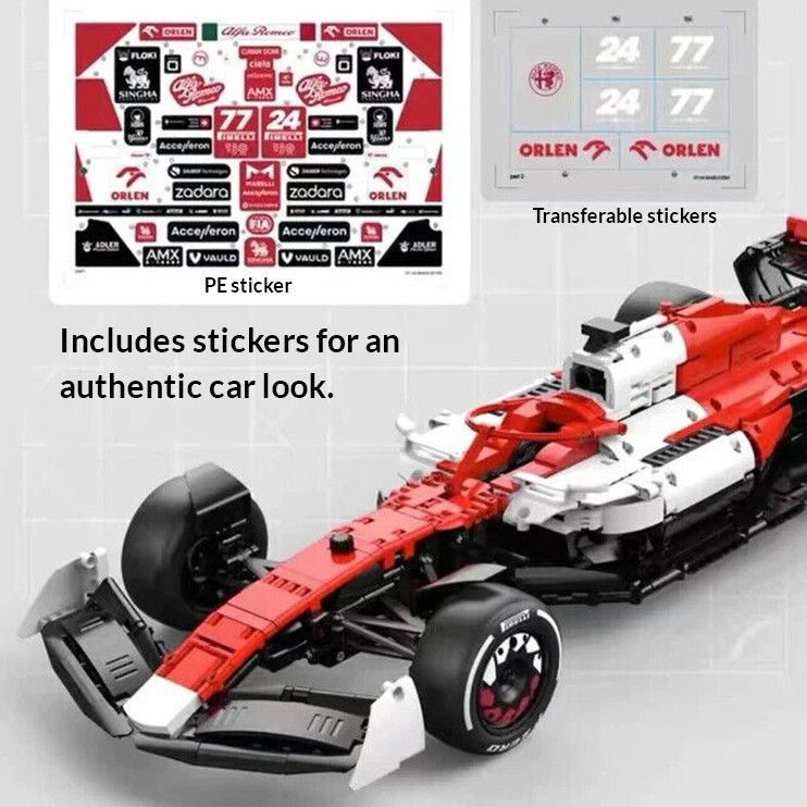 Rastar - Alfa Romeo Formula 1 C42 Bricks Building Kit - 2306pcs