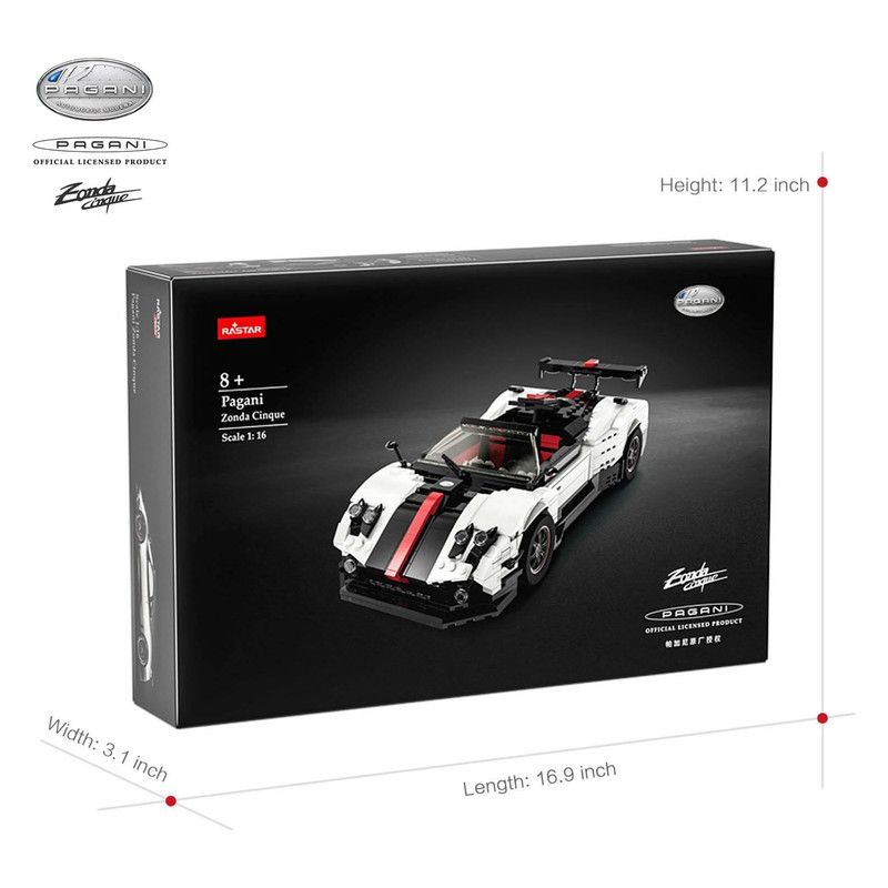 Rastar - Pagani Zonda Cinque Bricks Building Kit