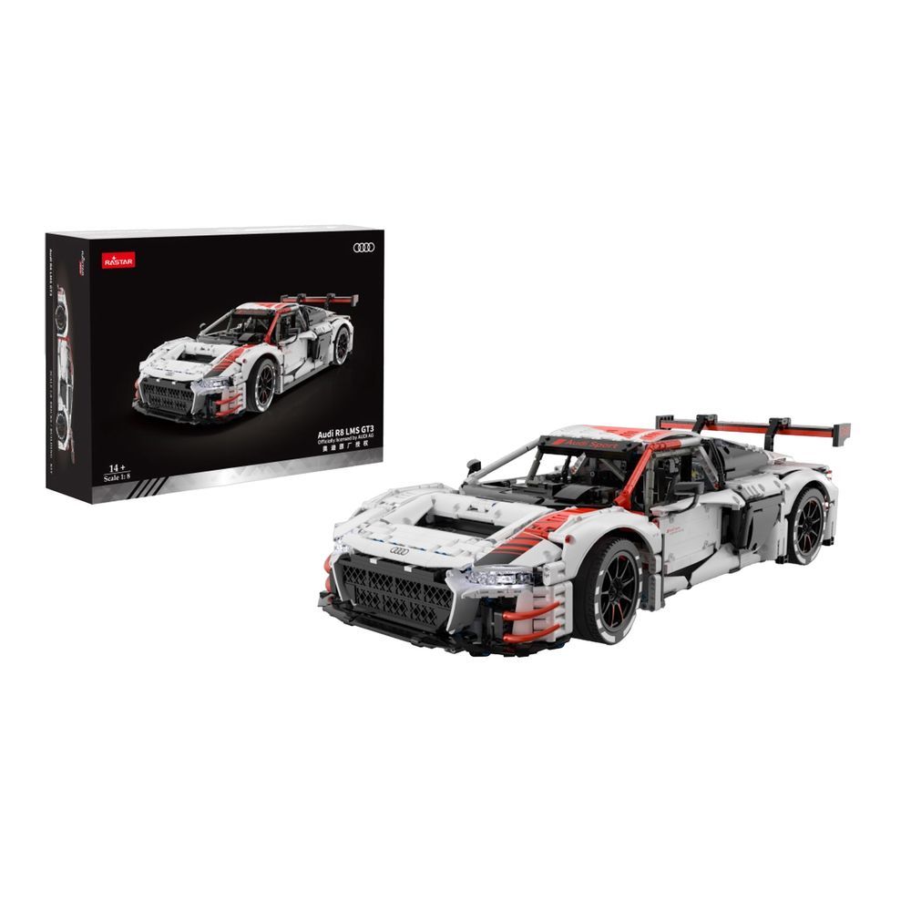 راستار - مجموعة تركيب سيارة أودي R8 LMS GT3 - أبيض - 3314 قطعة