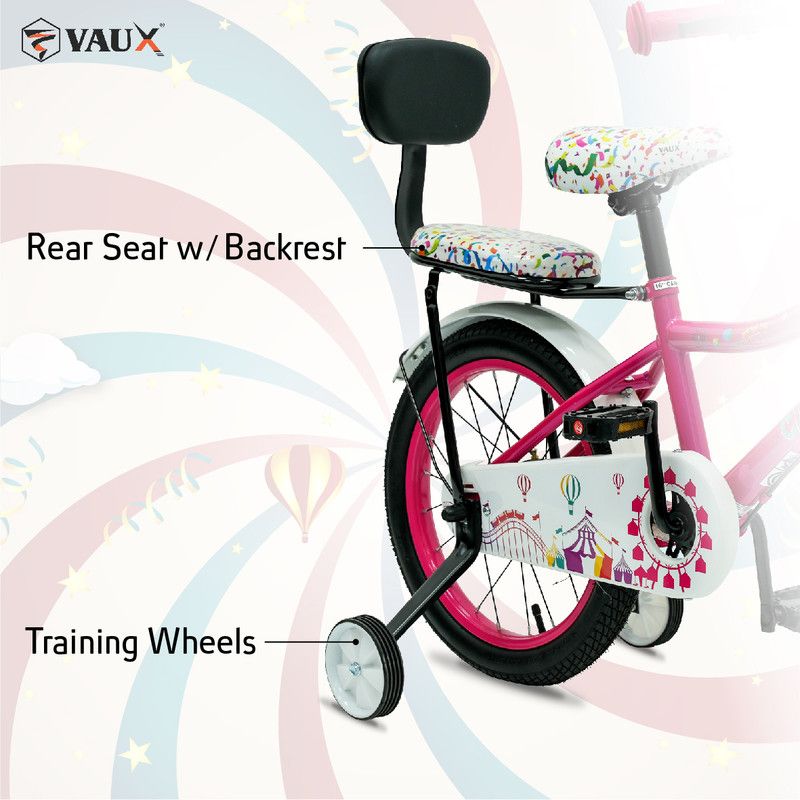 Vaux - Carnival Kids Bike 16 Inch - Dark Pink