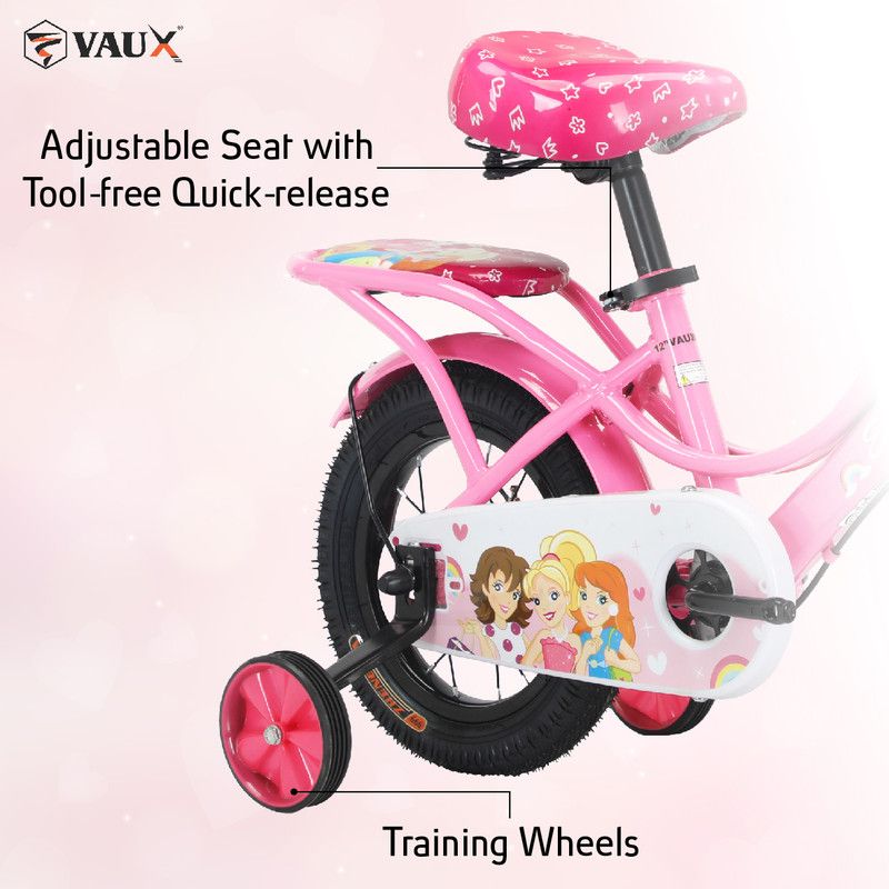 Vaux - Eva Girls Bicycle - Light Pink - 12-Inch