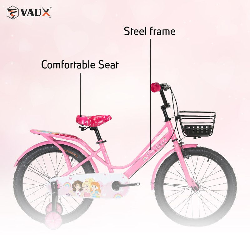 Vaux - Eva Girls Bicycle - Light Pink - 20-Inch