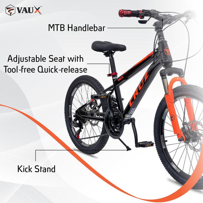 Vaux - Cruz Kids Bike 20 Inch 21 Speed - Orange