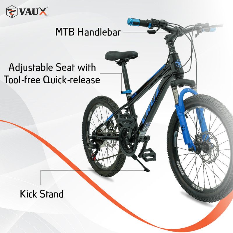 Vaux - Cruz Kids Bike 20 Inch 21 Speed - Blue