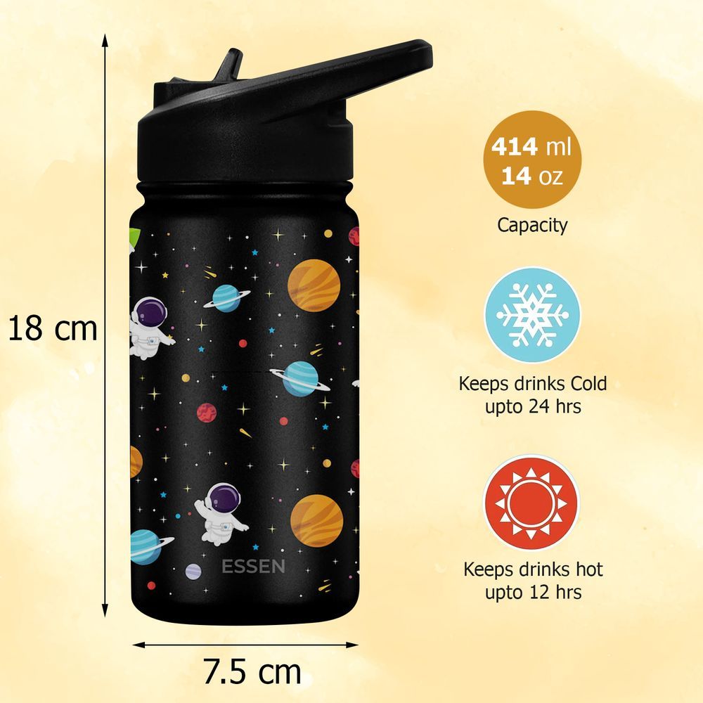 Essen - Stainless Steel Water Bottle - Space - 414ml