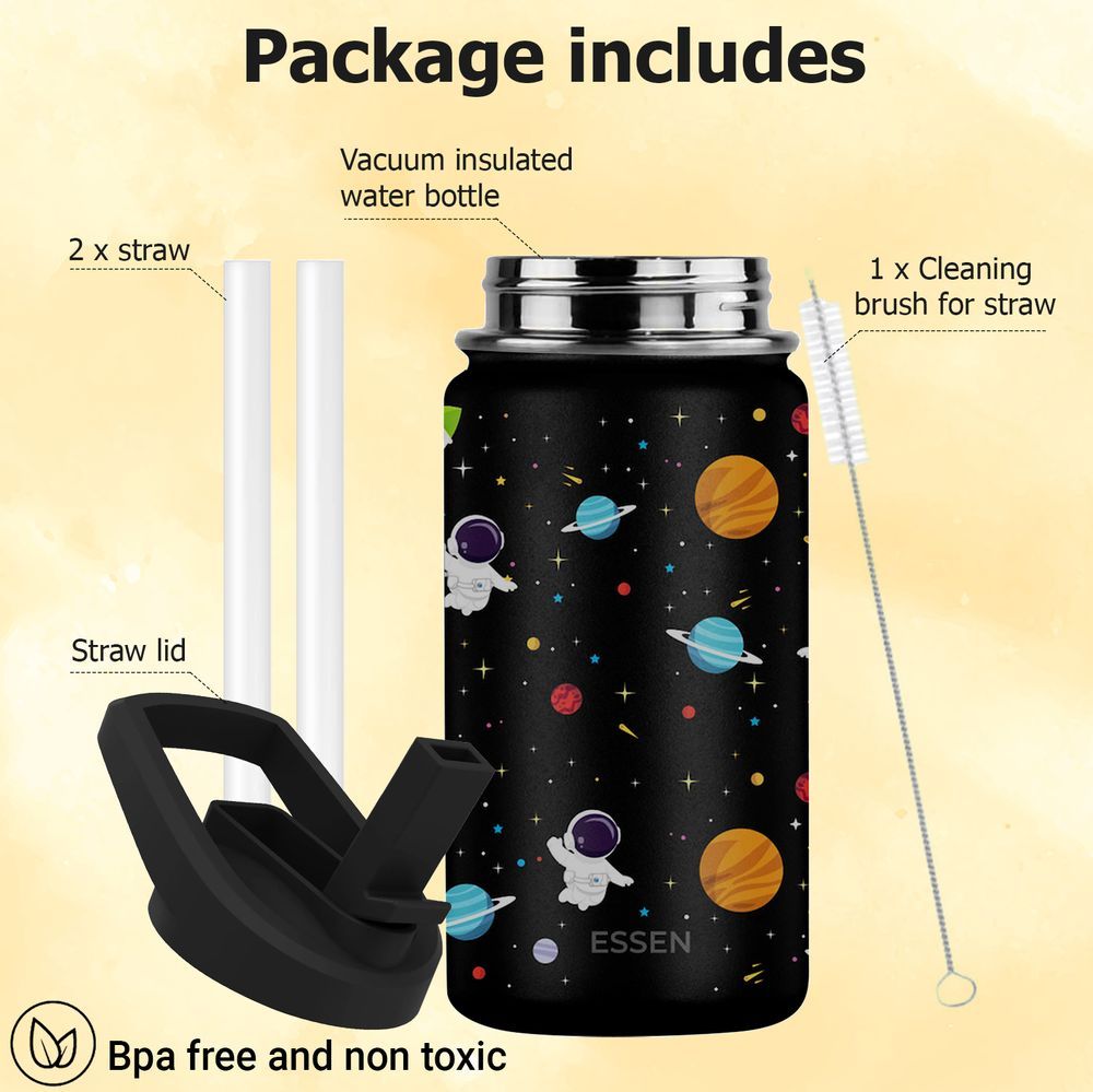 Essen - Stainless Steel Water Bottle - Space - 414ml