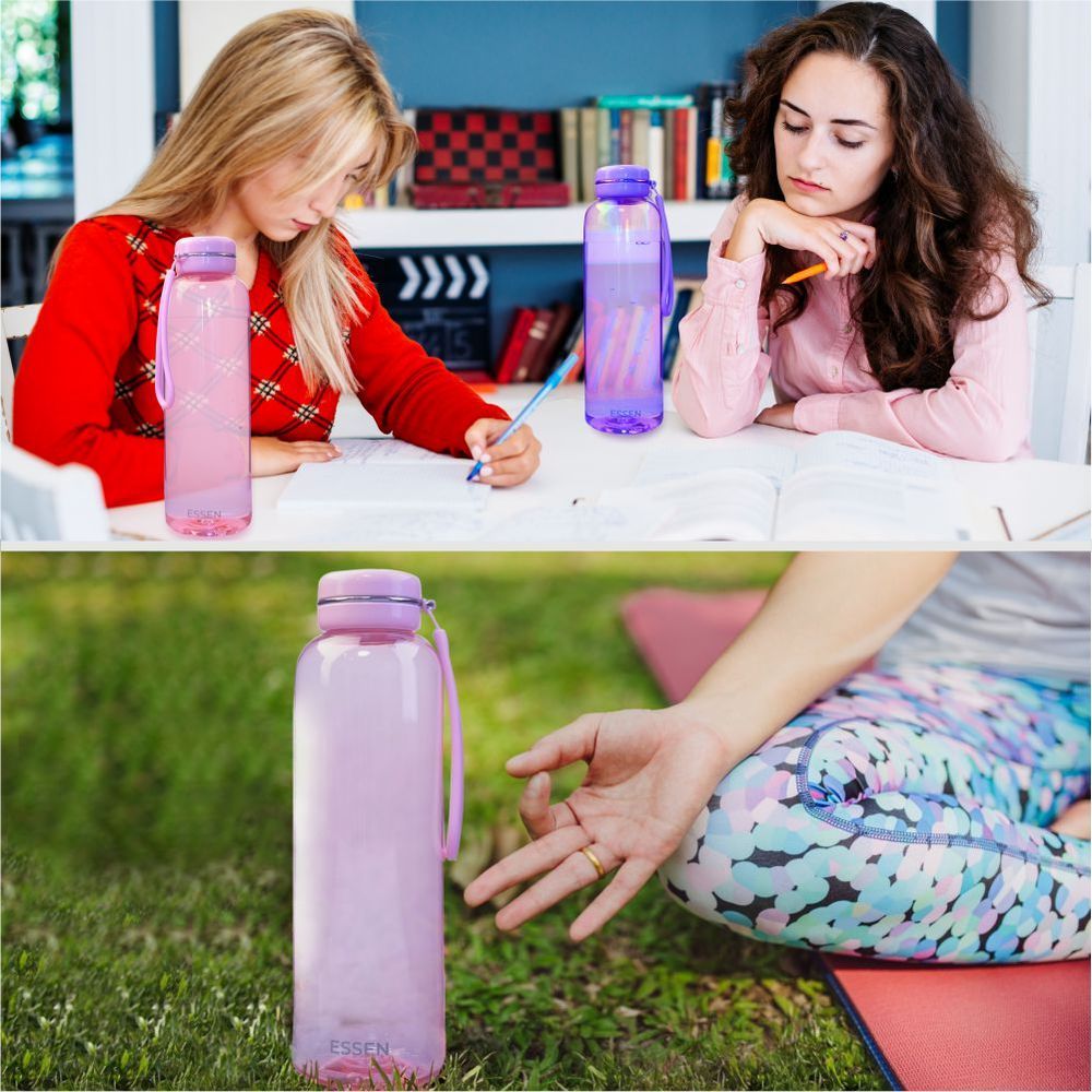 Essen - Tritan Water Bottle - 650ml - Pink