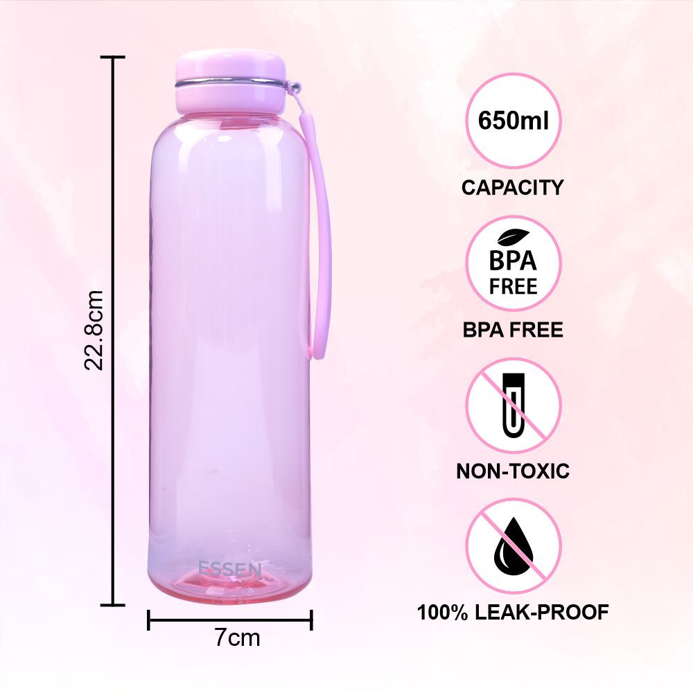 Essen - Tritan Water Bottle - 650ml - Pink