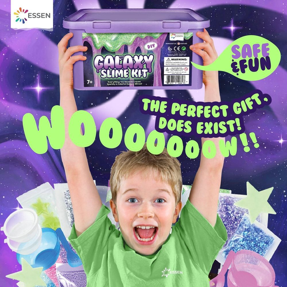 Essen - Galaxy Slime Kit Glow In The Dark DIY Slime Making Toy