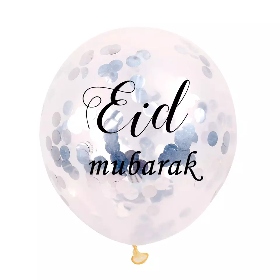 Essen - Eid Mubarak Decoration Confetti Balloons Set - 15Pcs