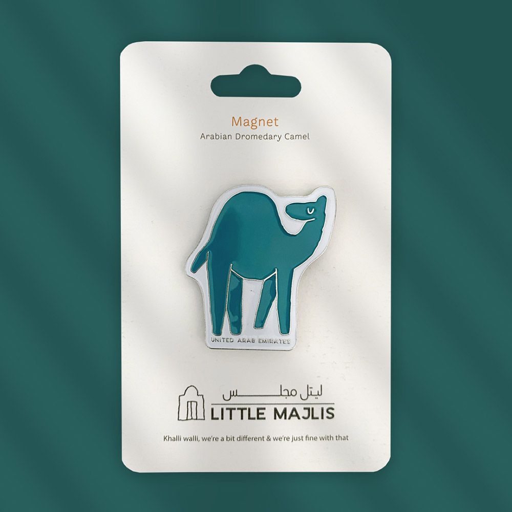 Little Majlis - Enamel Magnet - Camel Teal