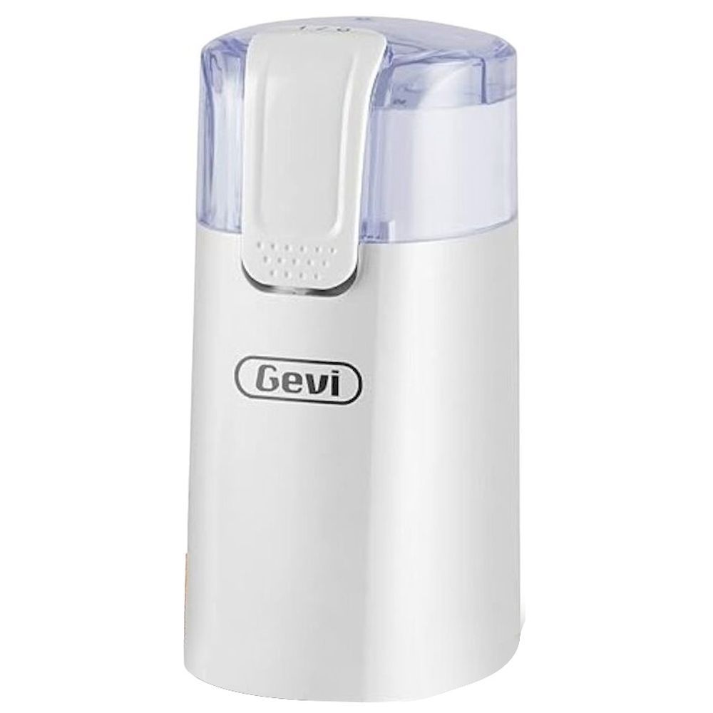 Gevi - Electric Coffee Grinder w/ Brush & Spoon - White - 150 W