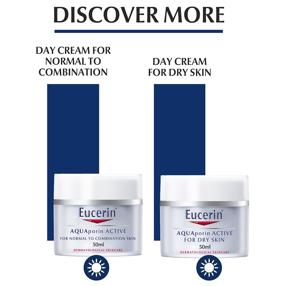 Eucerin - Aquaporin Active Rich Face Day Cream With Gluco-Glycerol 50ml