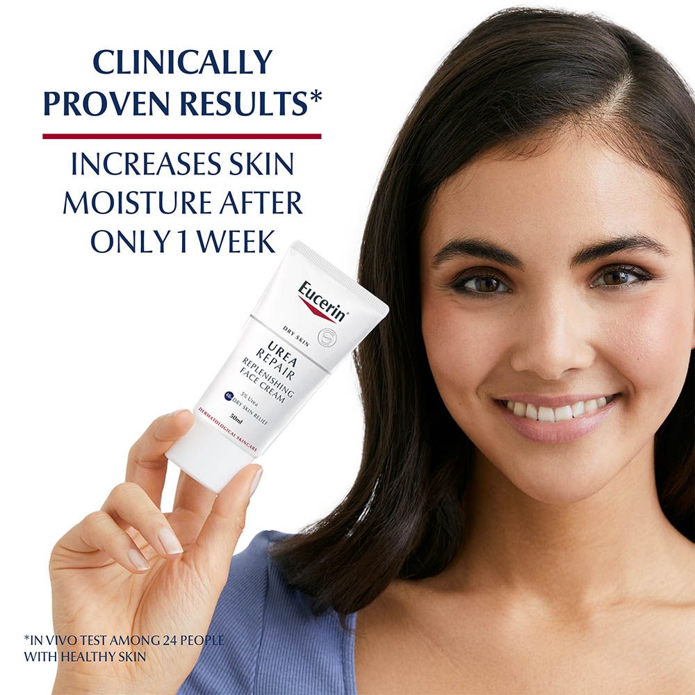 Eucerin - Urearepair Plus 5% Urea Face Cream With Ceramide For Dry 50ml