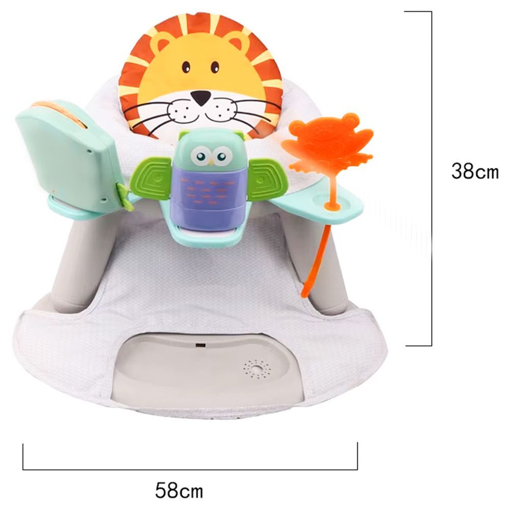 Little Learners - 2-In-1 Baby Swing And Dining Chair - Lion