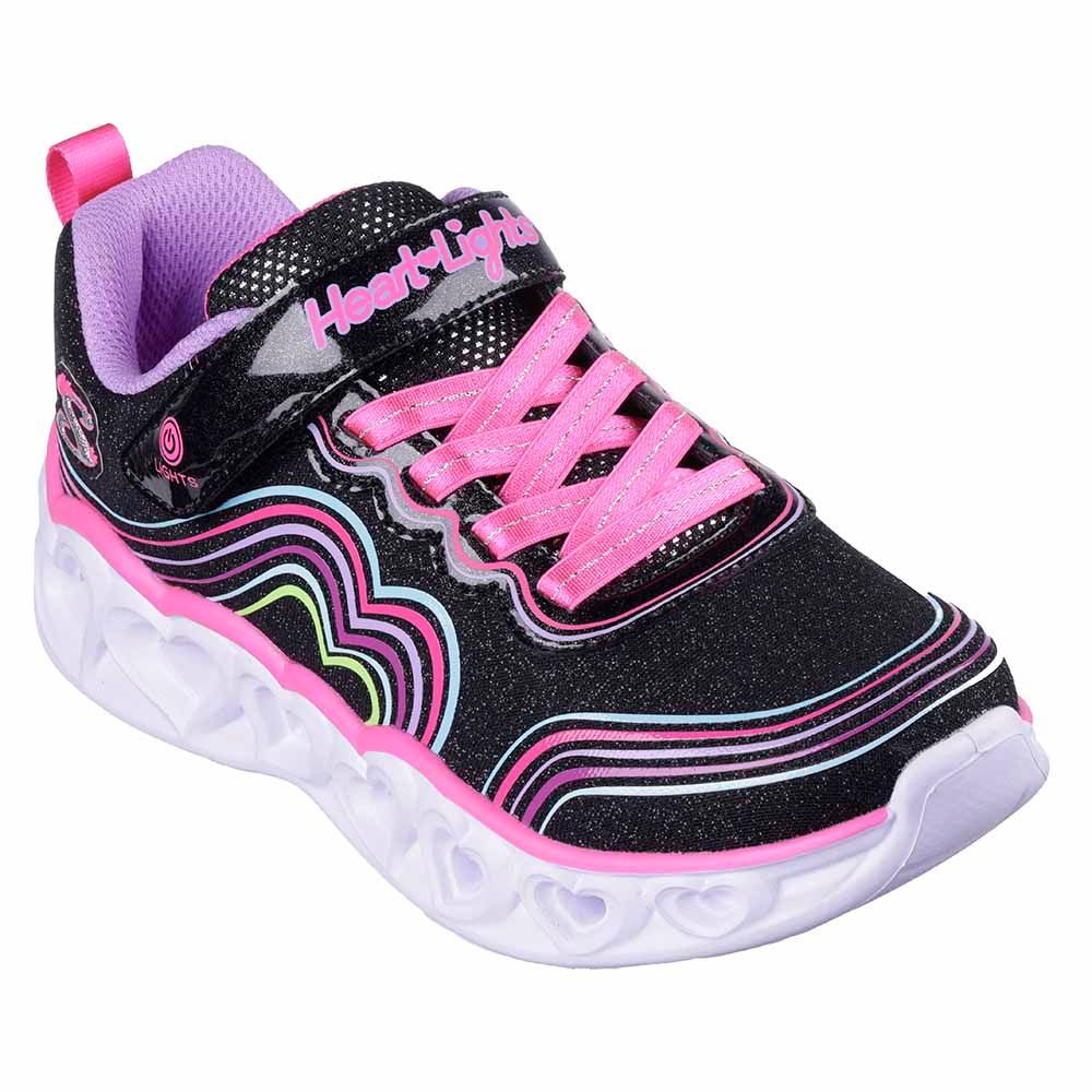 Skechers - Heart Lights Sneakers - Black