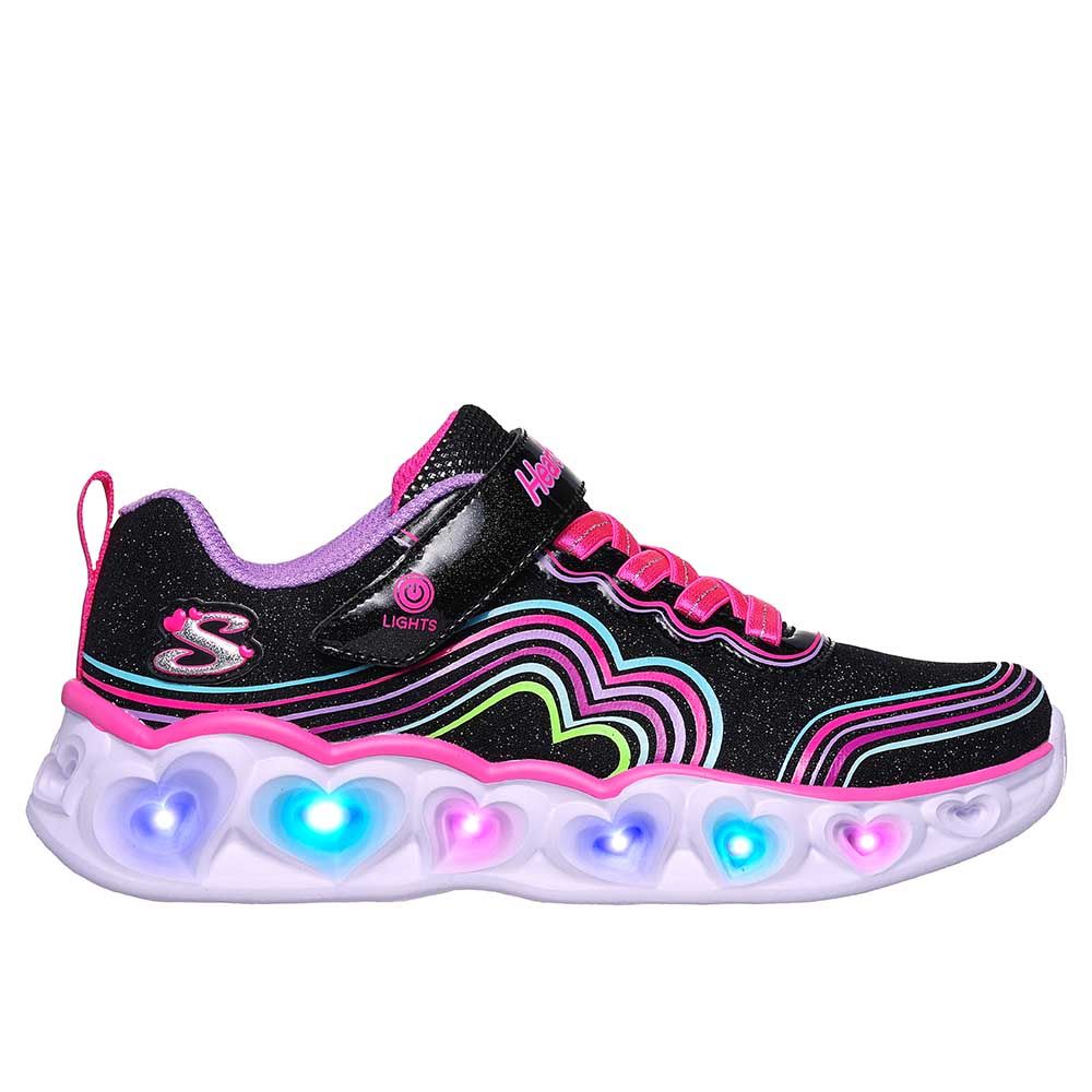 Skechers - Heart Lights Sneakers - Black