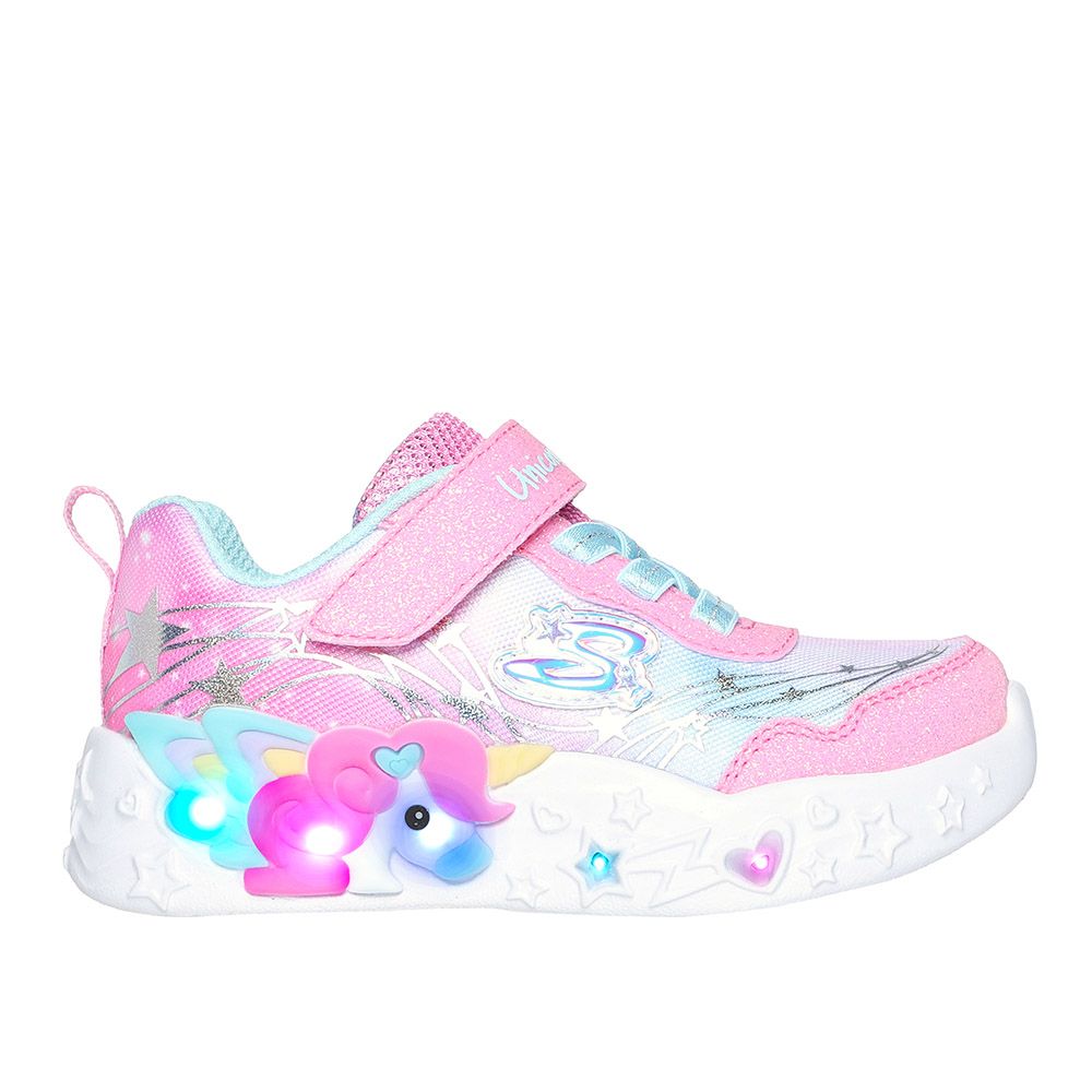 Skechers - Infant Unicorn Charmer Lightning Shoes - Pink/Turquoise