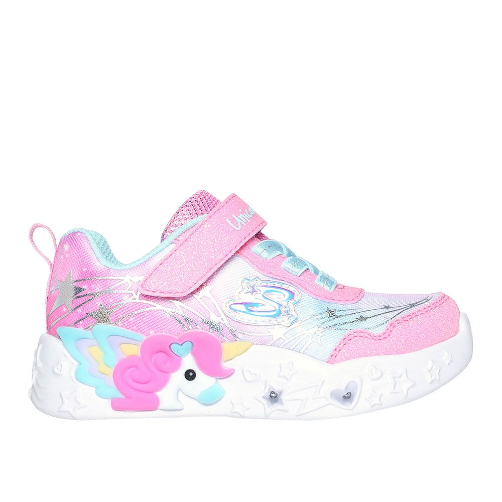 Skechers - Infant Unicorn Charmer Lightning Shoes - Pink/Turquoise