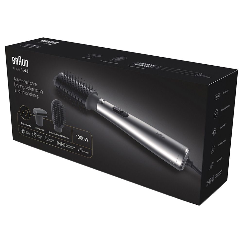 Braun - Airstyler Airbrush With 2 Attachments AS4.3 - Ionic Grey