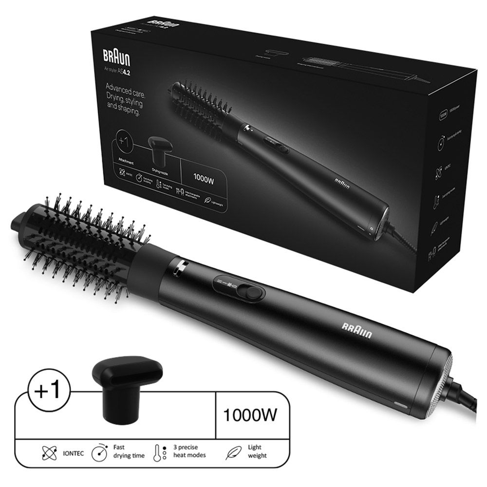 Braun - Airstyler Airbrush With Attachment AS4.2 - Ionic Black