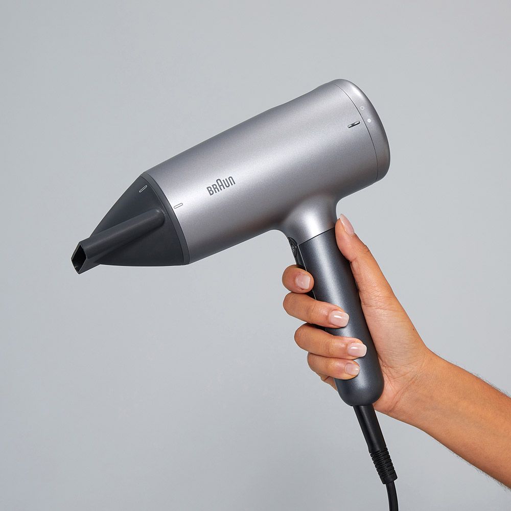 Braun - Hair Dryer With 3 Attachments HD4.3 - Electro Grey