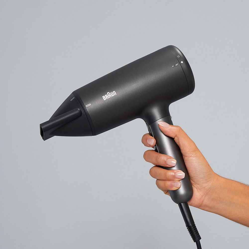 Braun - Hair Dryer With 2 Attachments HD4.2 - Electro Black