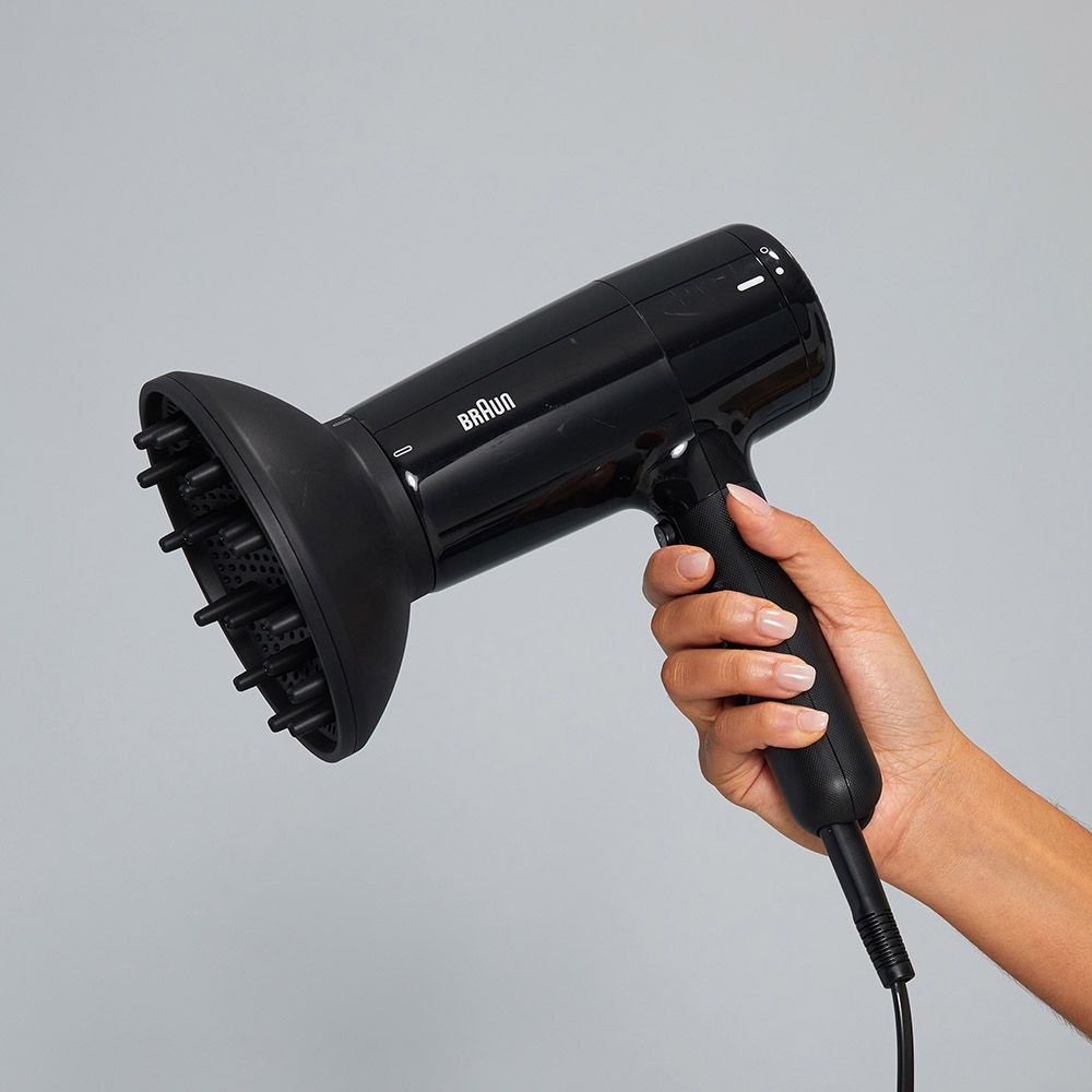 Braun - Hair Dryer With 2 Attachments HD2.2 - Ion Black