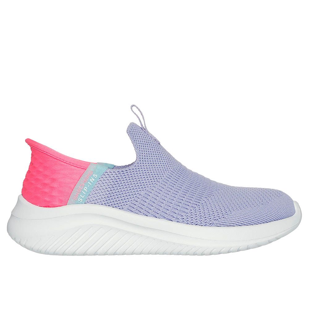 Skechers - Ultra Flex 3.0 Slip-Ons - Lavender/Hot Pink