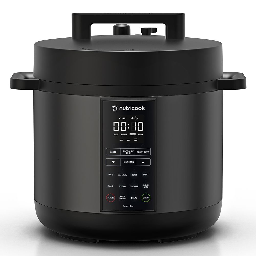 Nutricook - 9-In-1 Electric Pressure Cooker - Black - 8 L