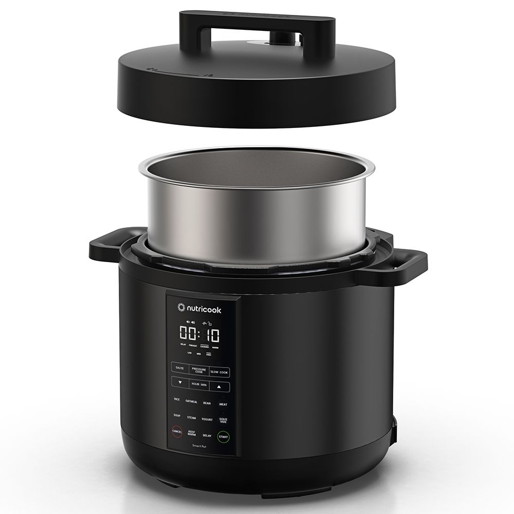 Nutricook - 9-In-1 Electric Pressure Cooker - Black - 8 L