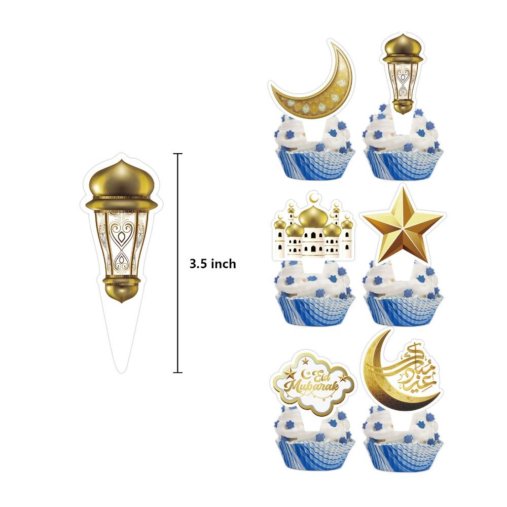 Highland - 3-Tier Eid Ramadan Cupcake Stand, Toppers & Wrappers