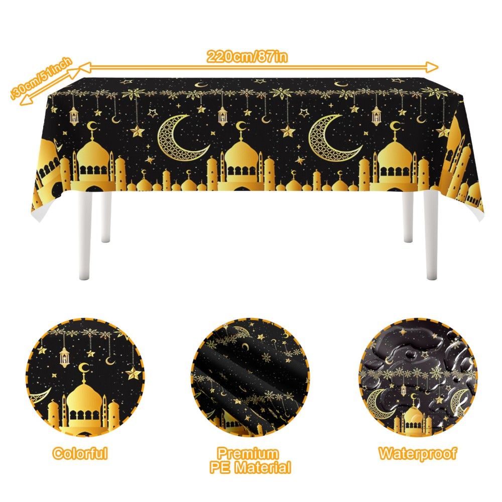 Highland - Eid Ramadan Disposable Table Cloth - 130x220cm