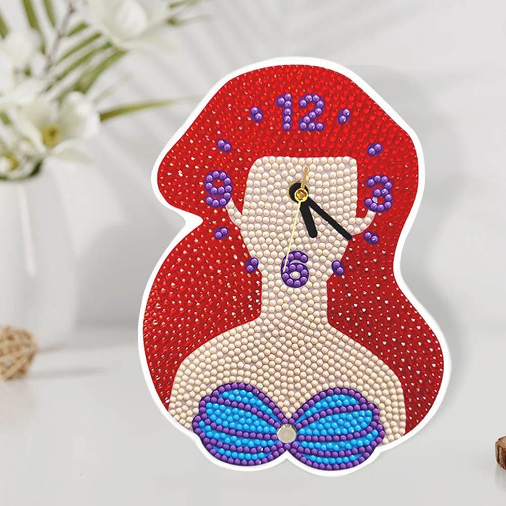 UKR - DIY Diamond Painting Clock - Mermaid