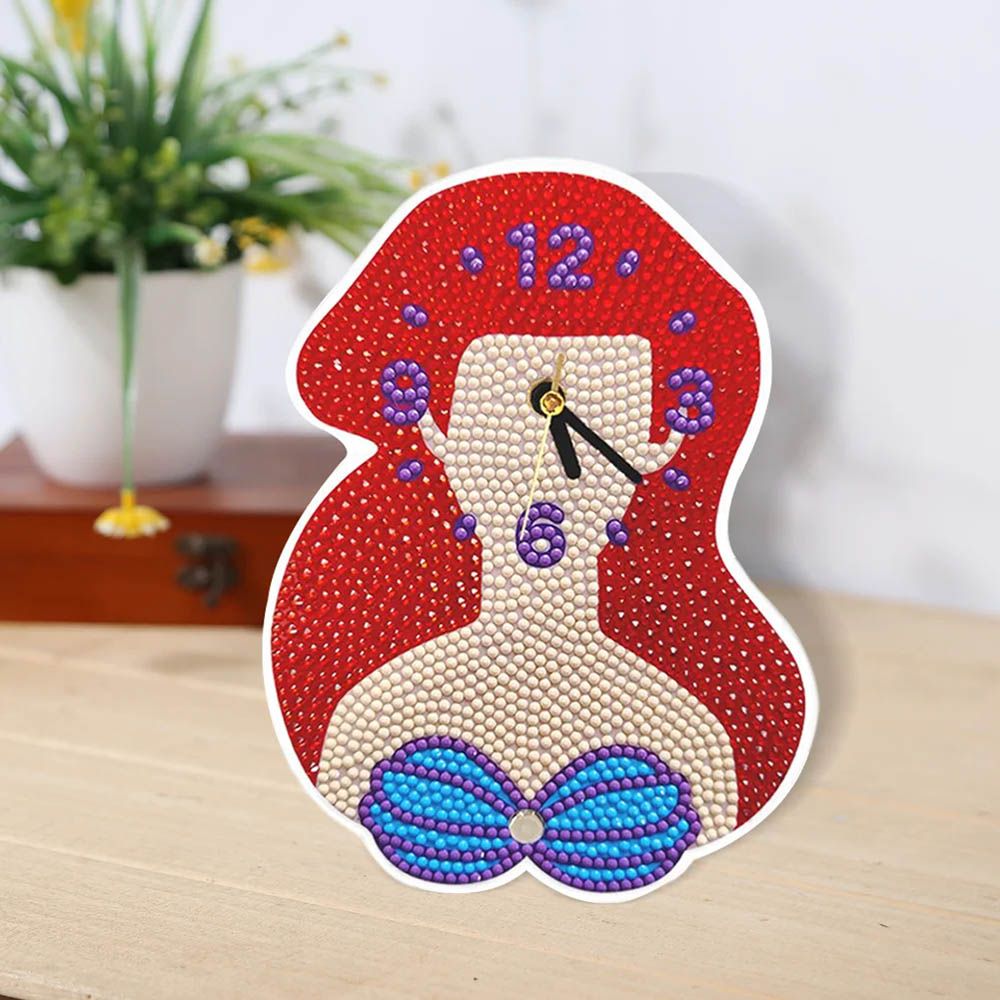 UKR - DIY Diamond Painting Clock - Mermaid