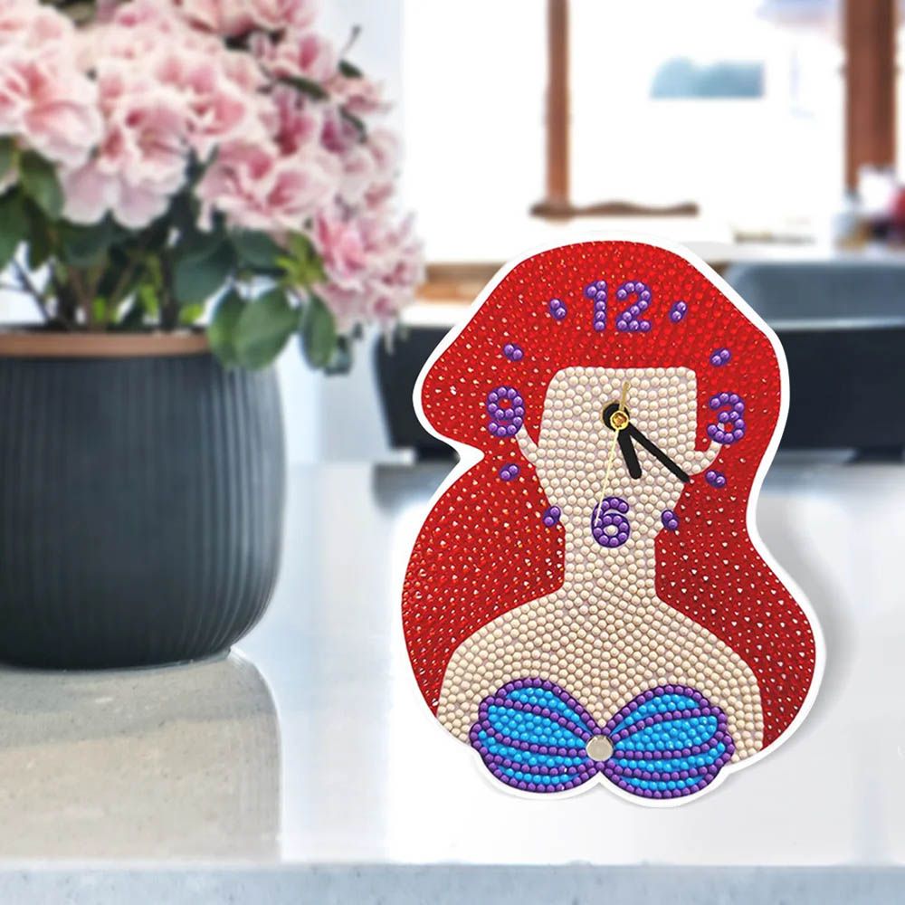 UKR - DIY Diamond Painting Clock - Mermaid