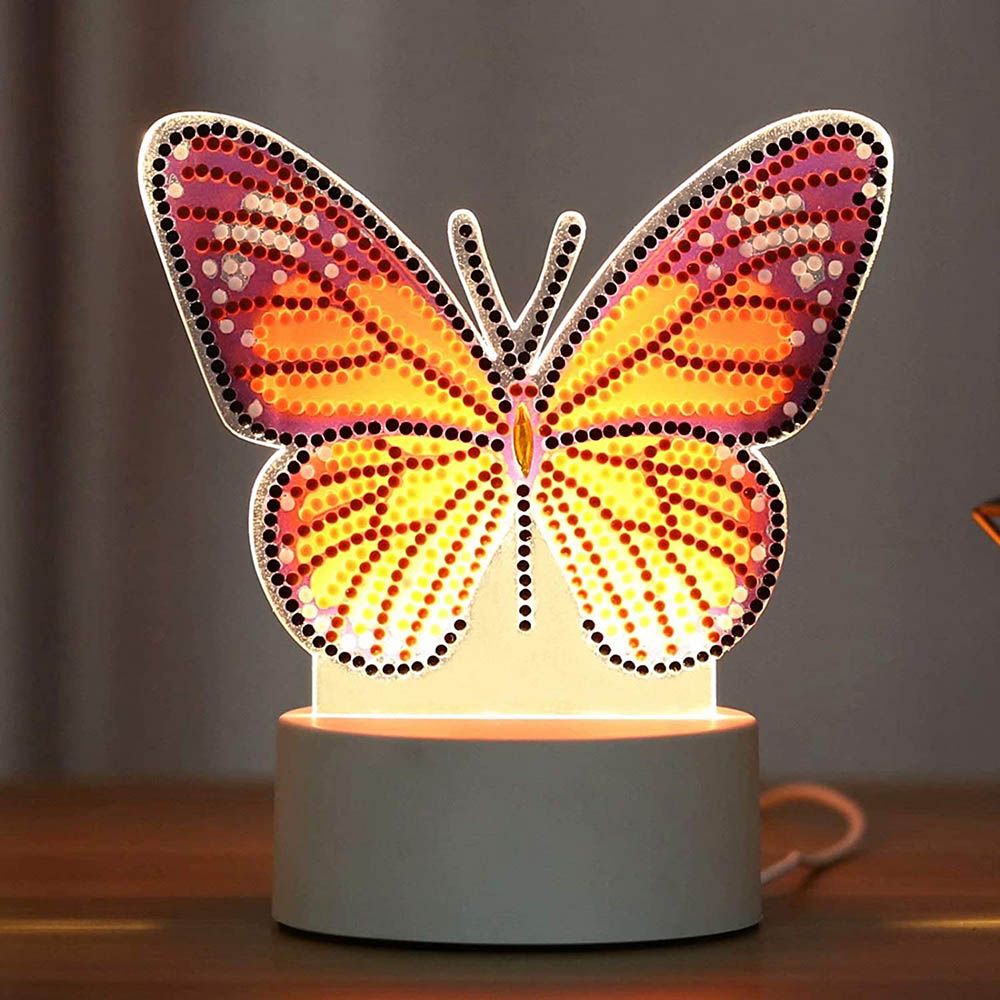 UKR - DIY Diamond Painting Lamp - Butterfly