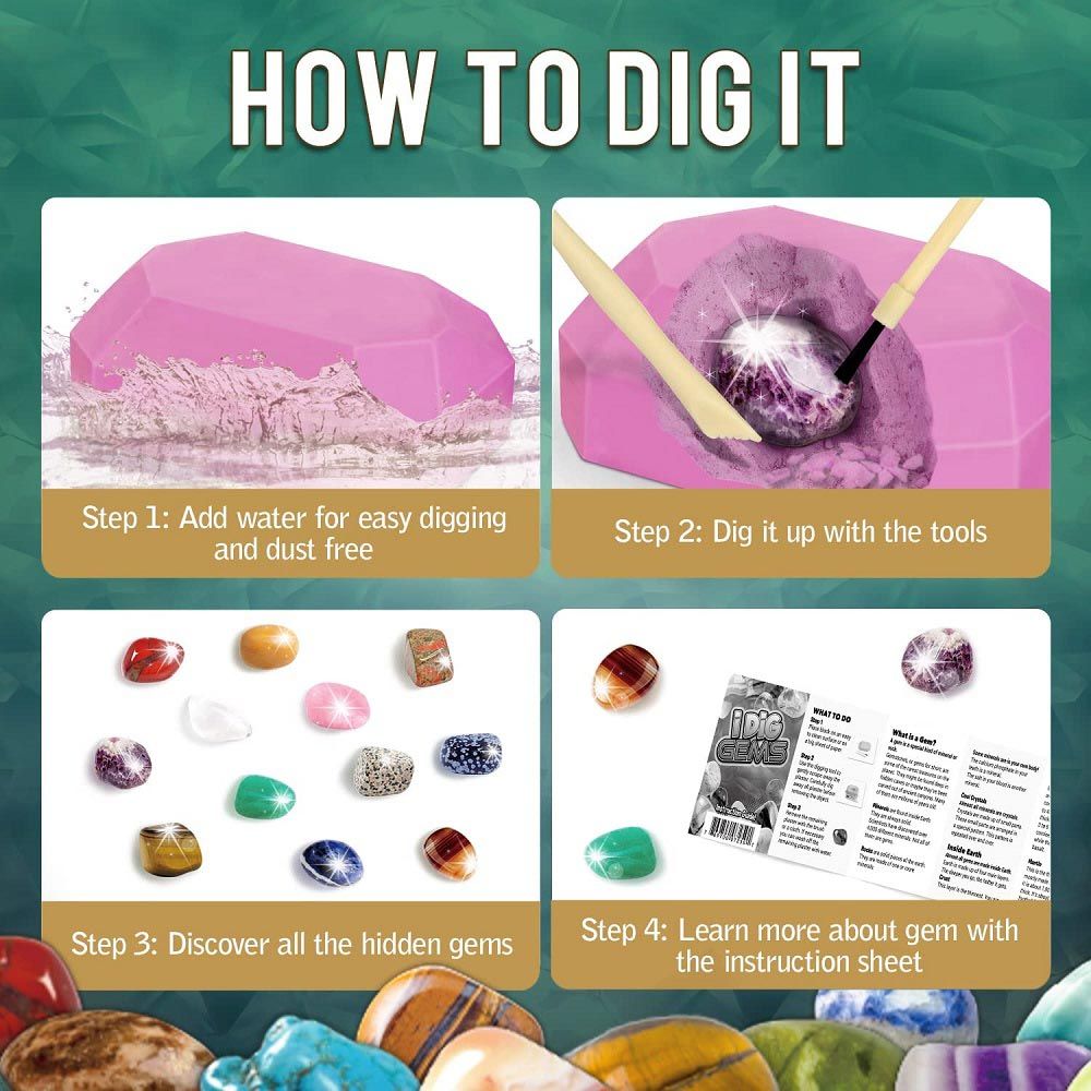 UKR - I Dig Gems Kit - 12pcs