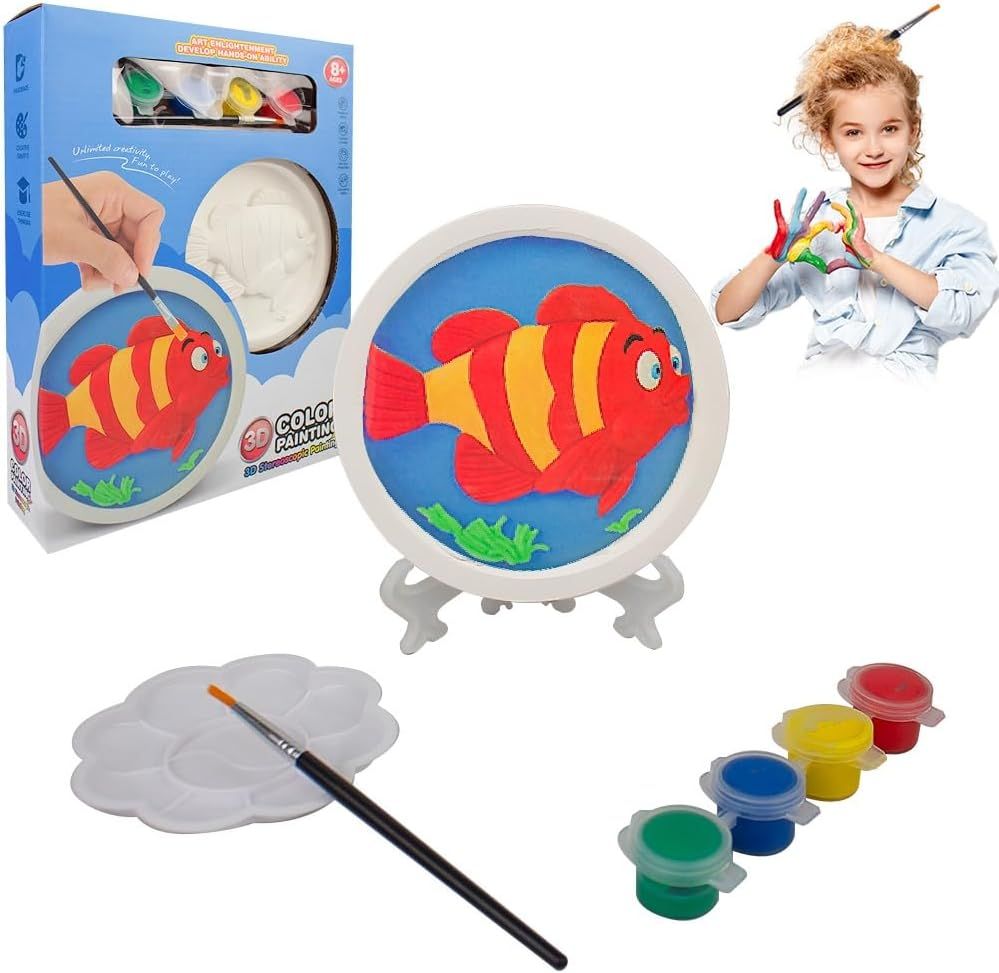 UKR - 3D Stereoscopic Painting Kit - Fish