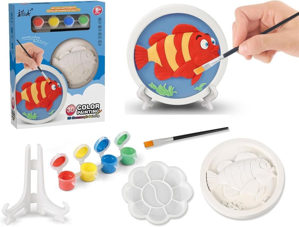 UKR - 3D Stereoscopic Painting Kit - Fish