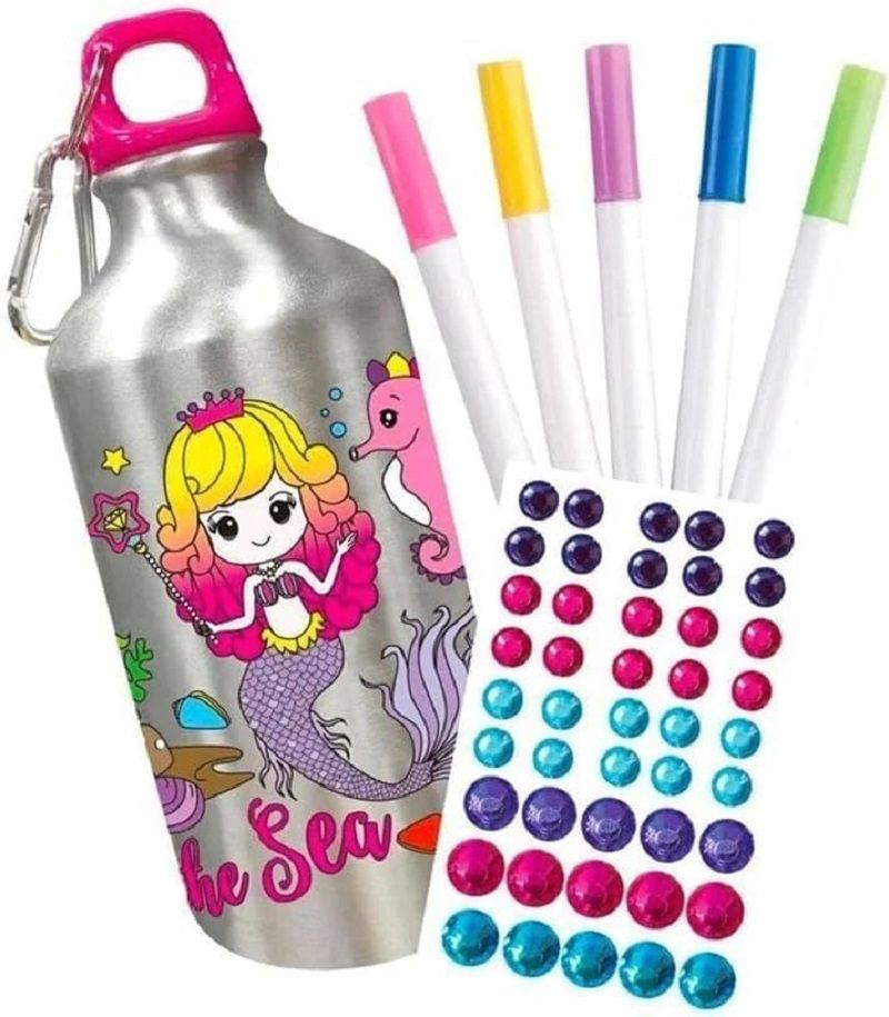 UKR - DIY Water Bottle Art And Craft Kit - Mermaid