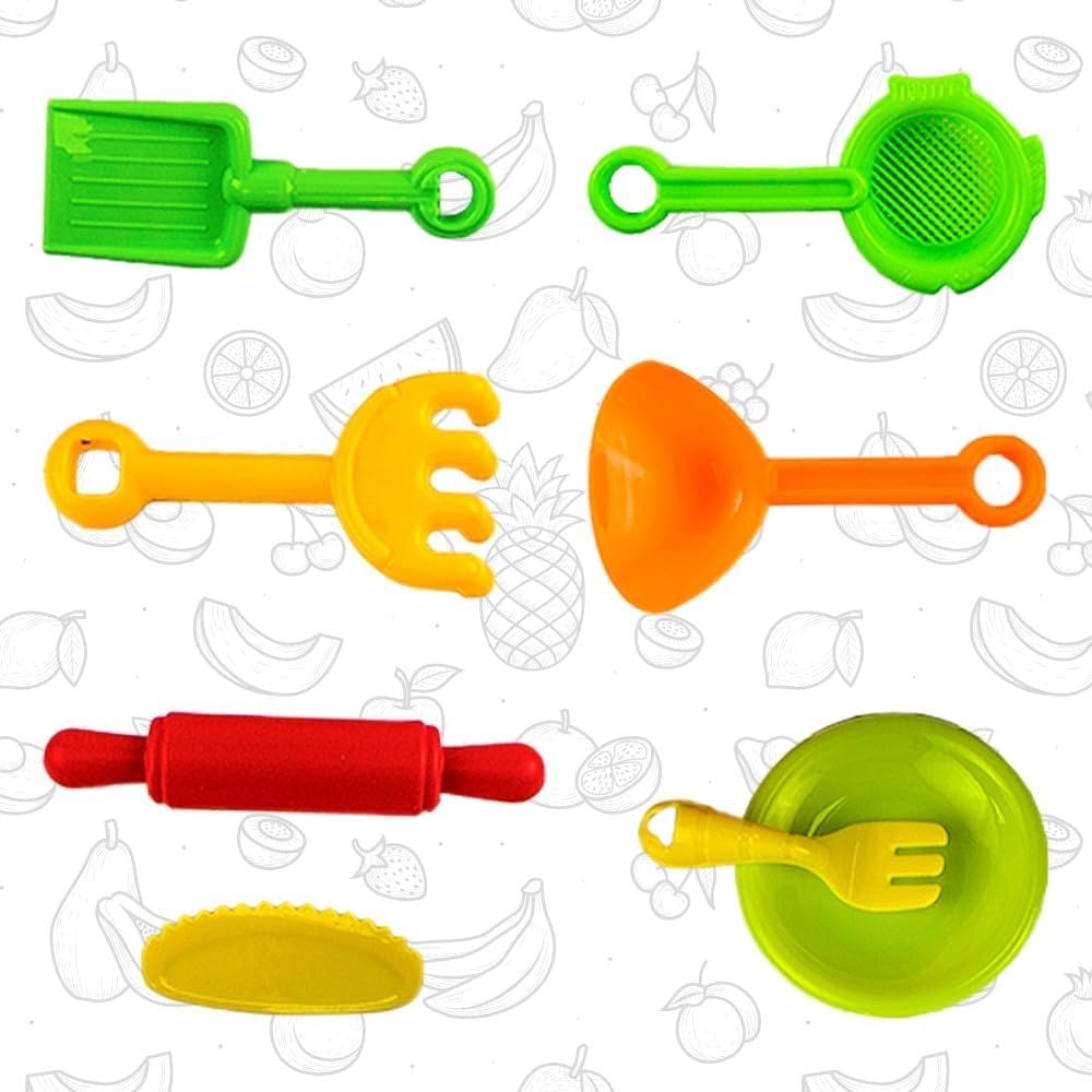 UKR - Moldable Sensory Play Sand W/ Molds & Accessory Set - Fresh Fruit