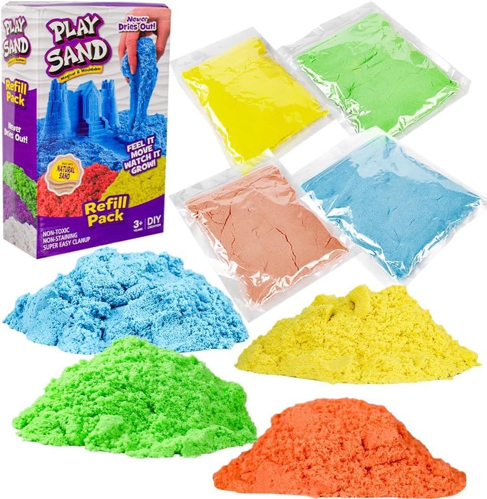 UKR - Magical & Moldable Play Sand  Refill Pack - 4 Colors