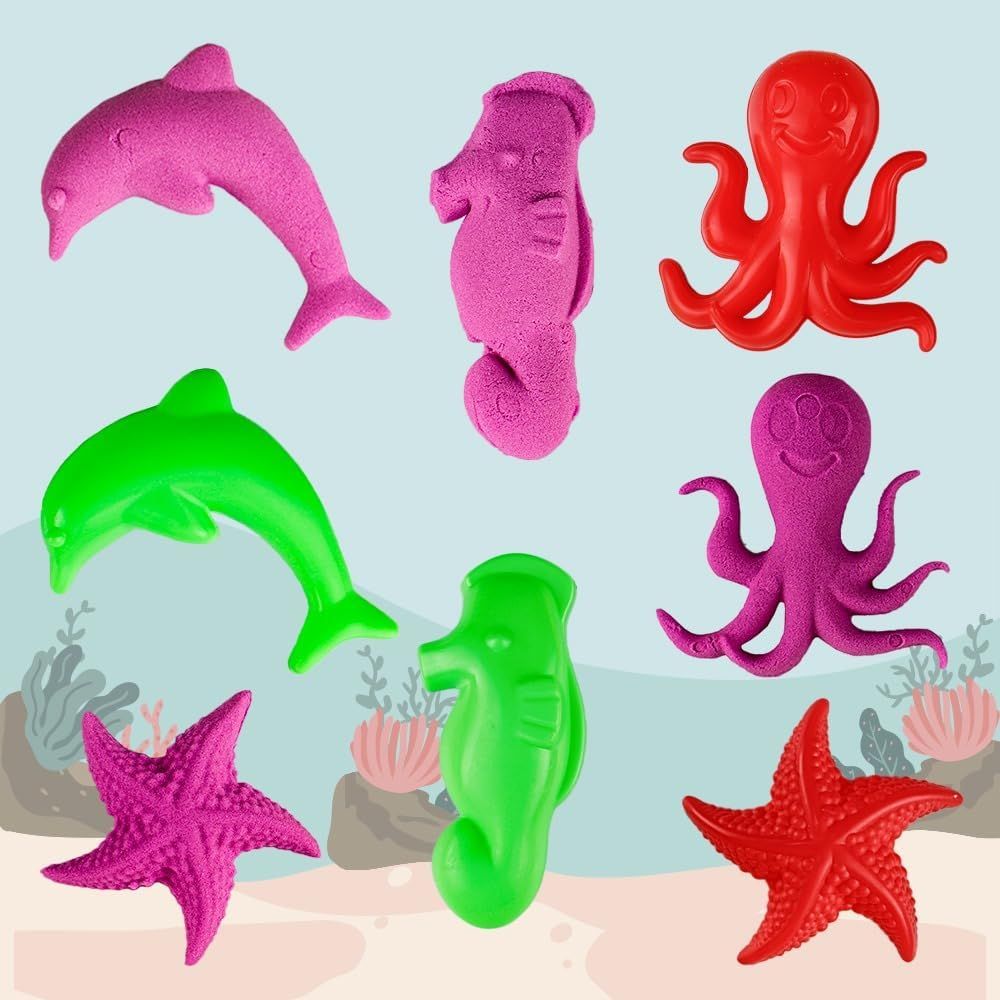 UKR - Moldable Sensory Play Sand Set - Sea Animals