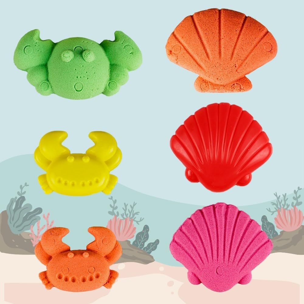 UKR - Moldable Sensory Play Sand Set - Sea Animals